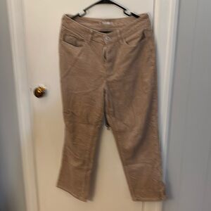 Tan corduroy high waisted pants